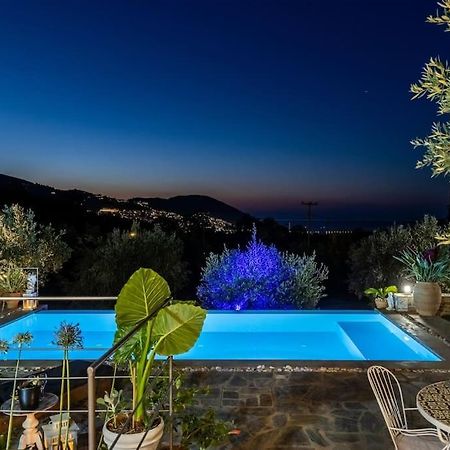 Skopelos Blue Heaven Pool Villa In Olive Grove Екстериор снимка