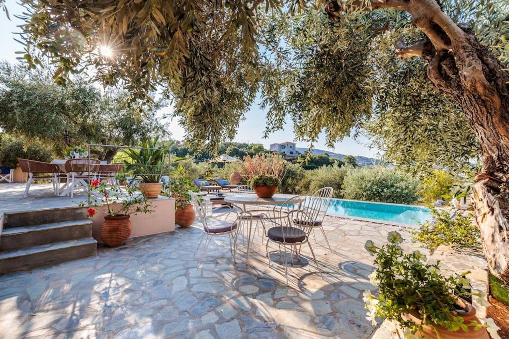Skopelos Blue Heaven Pool Villa In Olive Grove Екстериор снимка