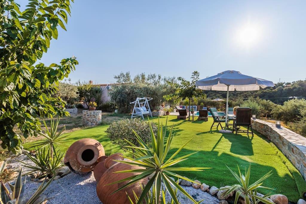 Skopelos Blue Heaven Pool Villa In Olive Grove Екстериор снимка