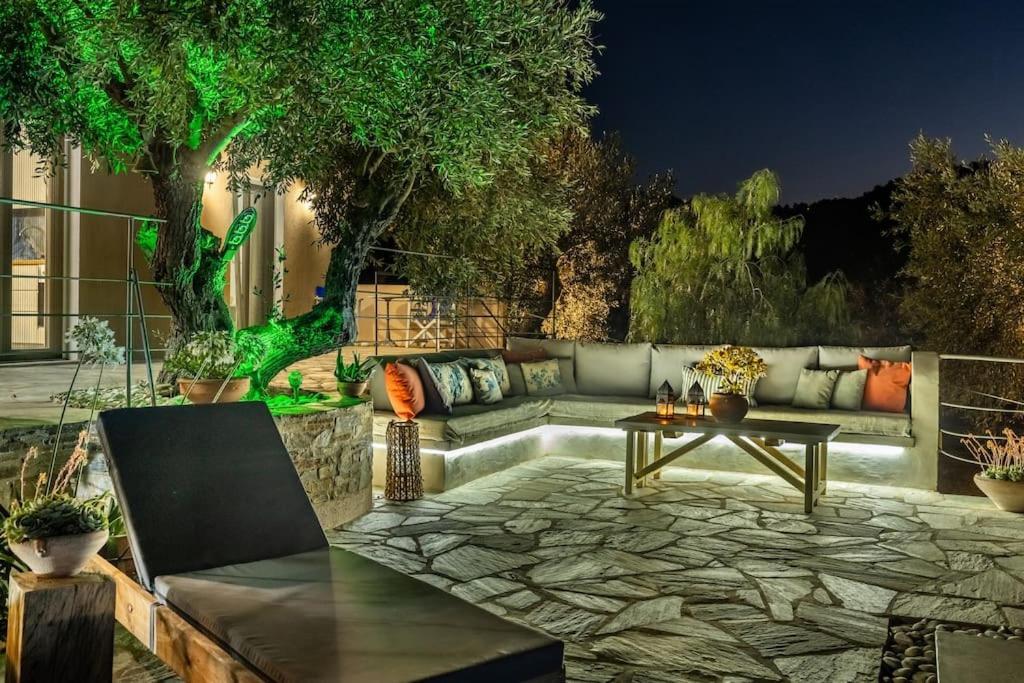 Skopelos Blue Heaven Pool Villa In Olive Grove Екстериор снимка