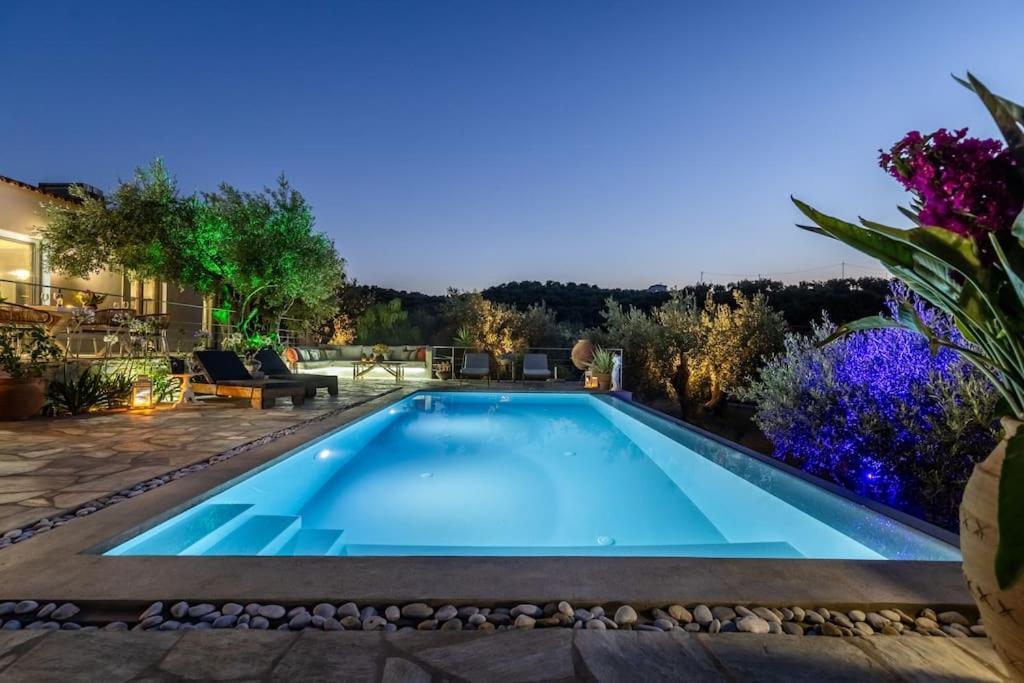 Skopelos Blue Heaven Pool Villa In Olive Grove Екстериор снимка