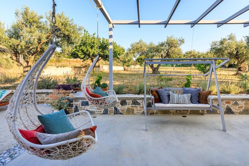 Skopelos Blue Heaven Pool Villa In Olive Grove Екстериор снимка