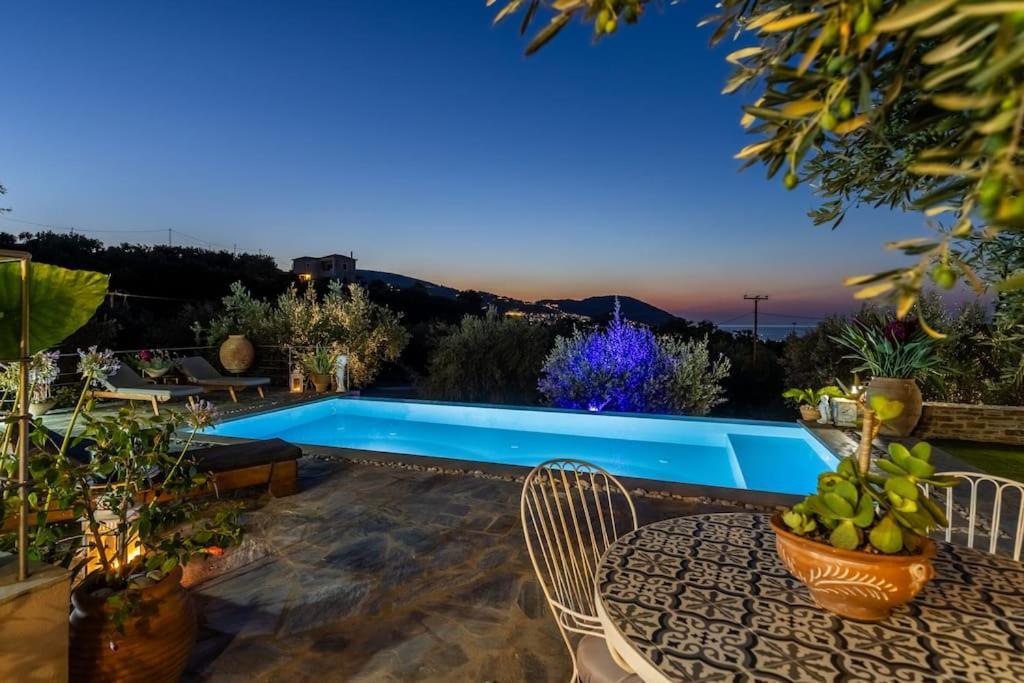 Skopelos Blue Heaven Pool Villa In Olive Grove Екстериор снимка