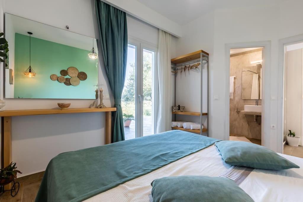 Skopelos Blue Heaven Pool Villa In Olive Grove Екстериор снимка