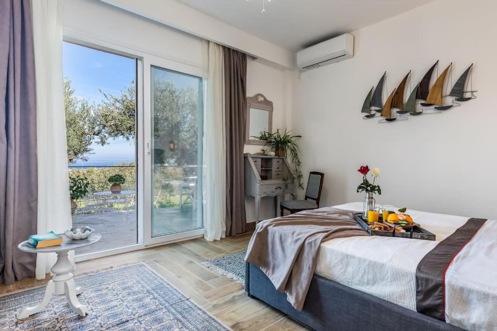 Skopelos Blue Heaven Pool Villa In Olive Grove Екстериор снимка