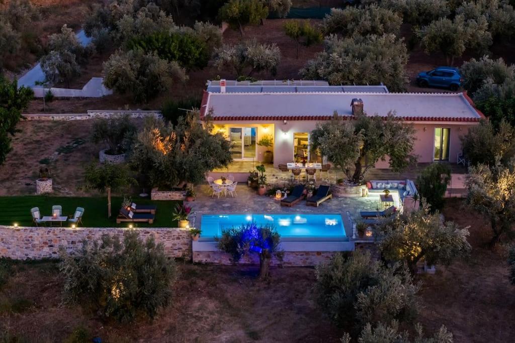 Skopelos Blue Heaven Pool Villa In Olive Grove Екстериор снимка