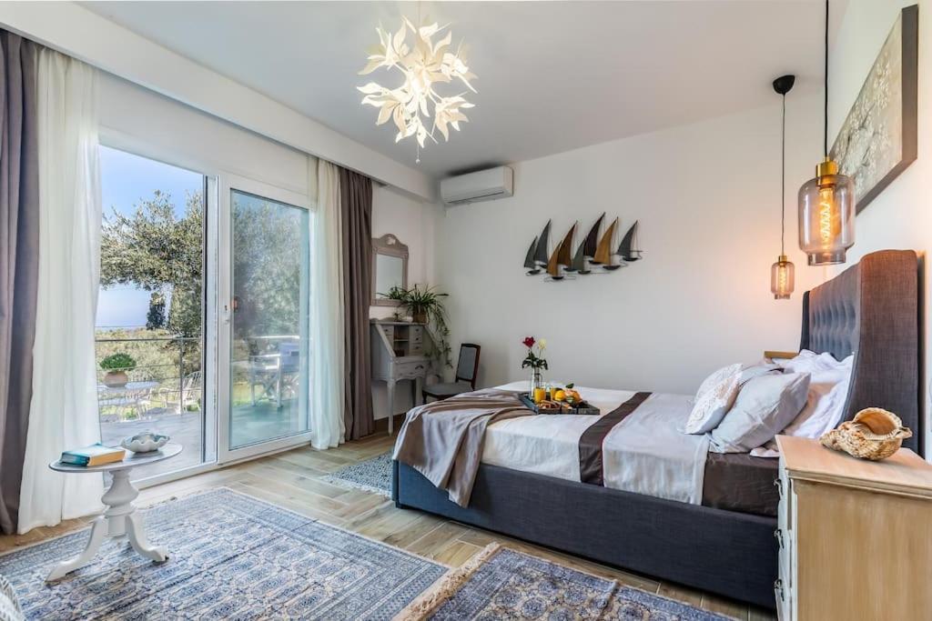 Skopelos Blue Heaven Pool Villa In Olive Grove Екстериор снимка